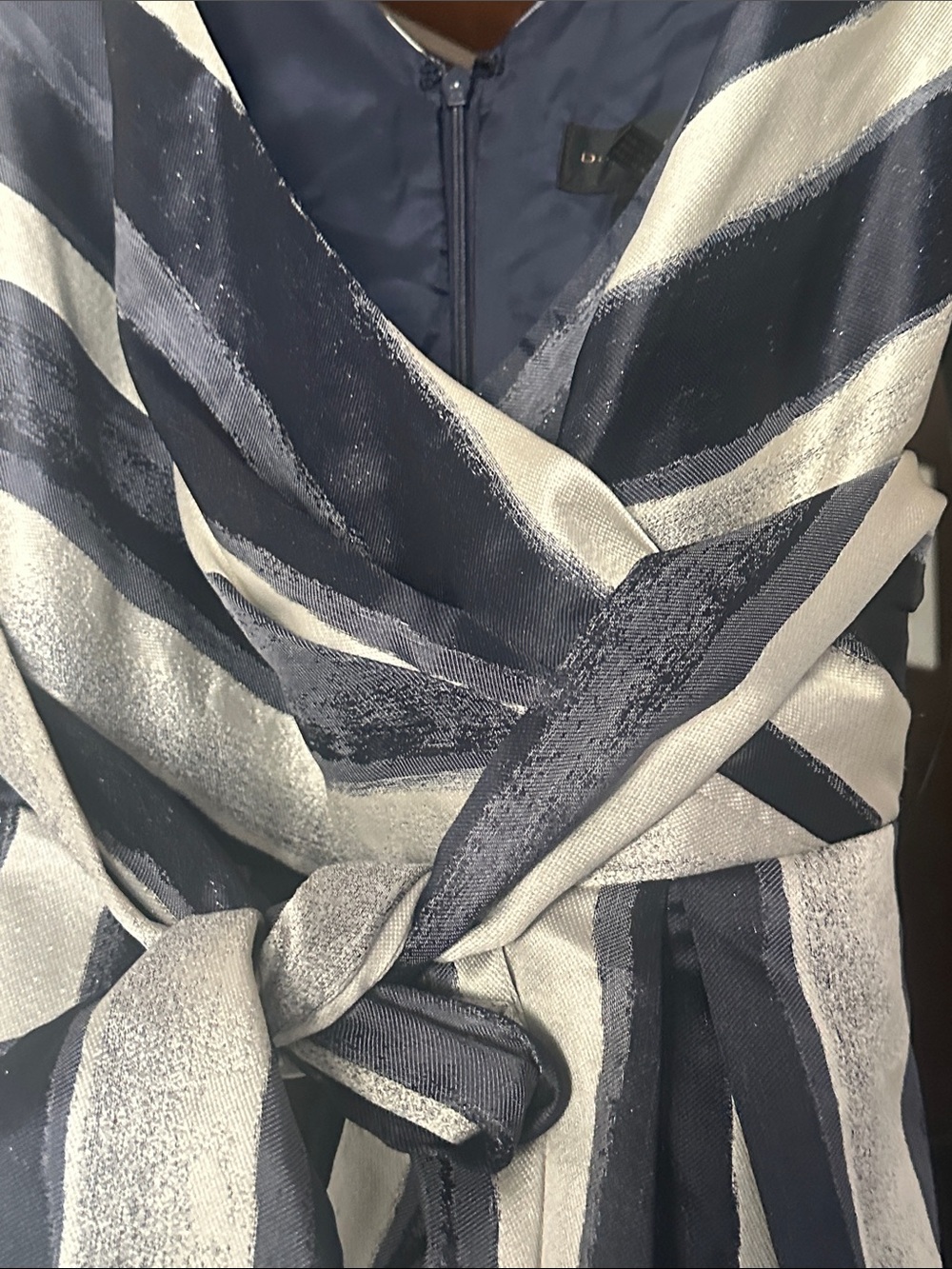 Donna Karan New York
Women's Striped Belted Gown - Picture 7 of 9